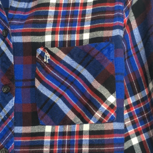 ABERCROMBIE & FITCH Buttery Soft Brushed Cotton Blend Embroidered Logo on Pocket - Picture 5 of 16